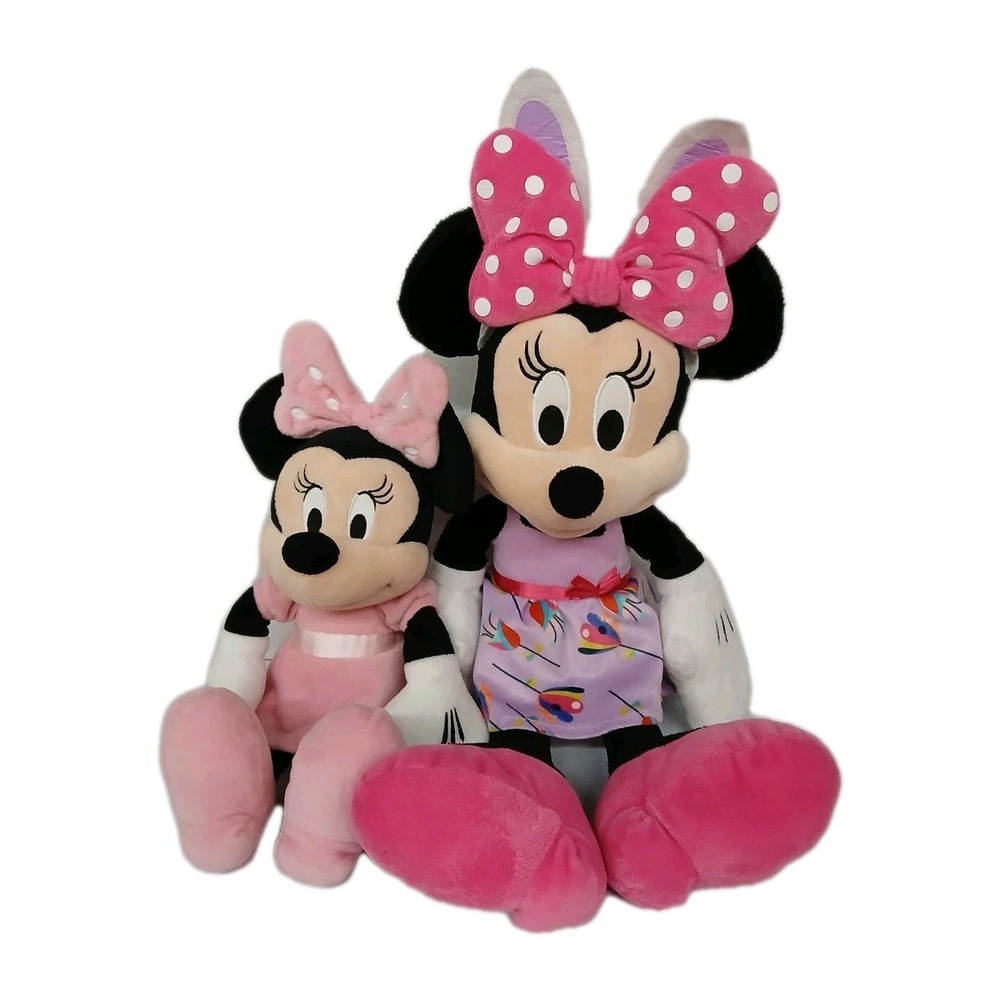 Bundle Minnie Mouse Toys R Us exclusive 21"X6 & 15"X5" Disney Plush Set #Toy21